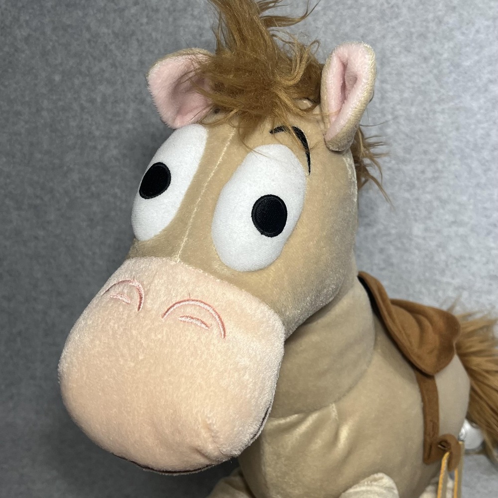 Disney Pixar Toy Story‎ Bullseye Plush Horse 18 inch Stuffed Animal Saddle Beige - Picture 3 of 12